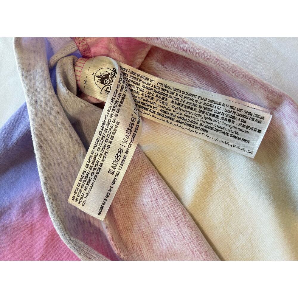 Disneyland Parks Livin' My Best Life Tie Dye Pullover Cropped Hoodie Size 2X - Picture 7 of 10